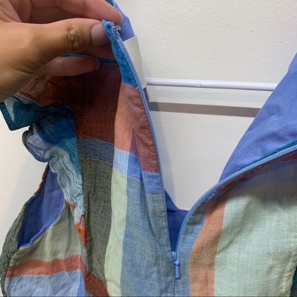 Anthropologie Maeve Madras Plaid Top 4 - Picture 5 of 6